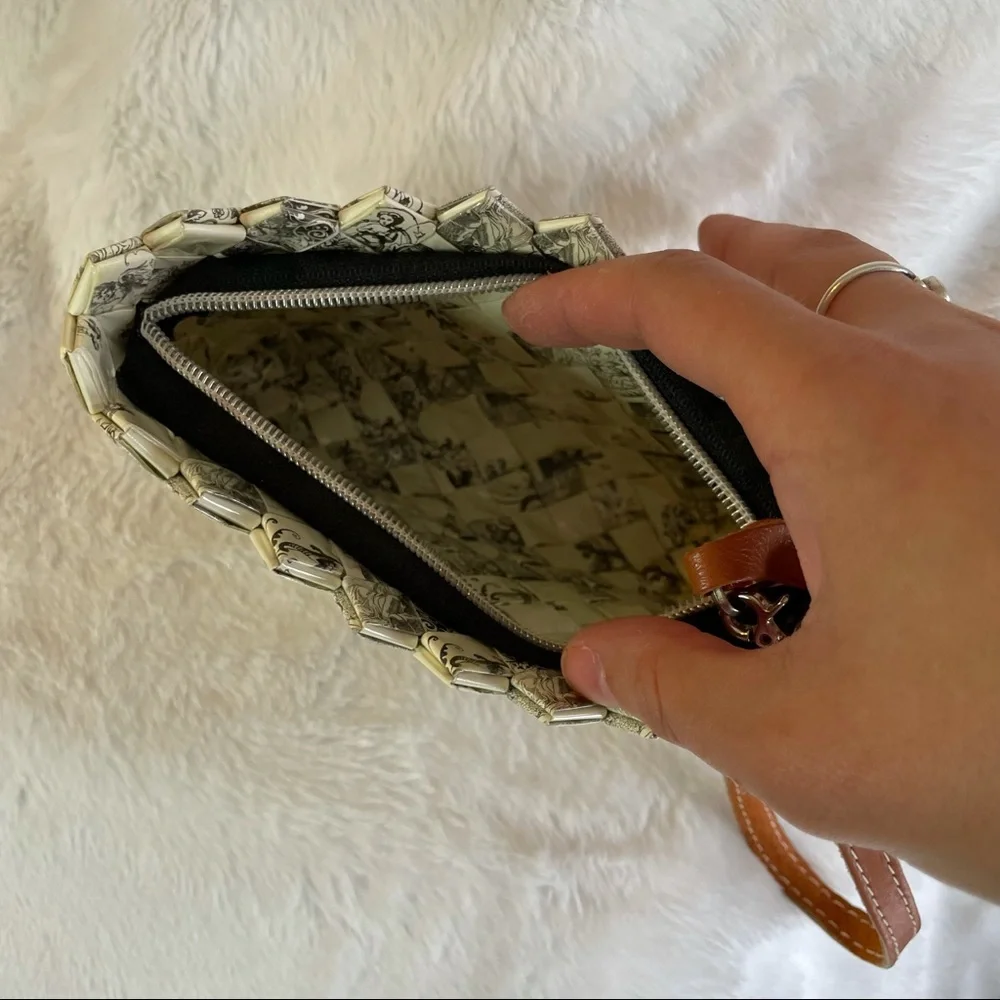 *Host Pick!* Nahui Ollin Vintage Candy Wrapper Cherub Print Medium Wristlet